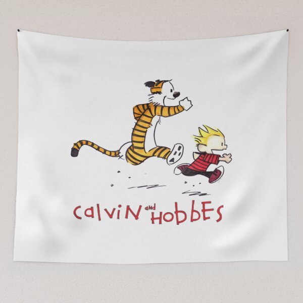 Item preview, Calvin and Hobbes run designed and sold by roofvirgeli.
