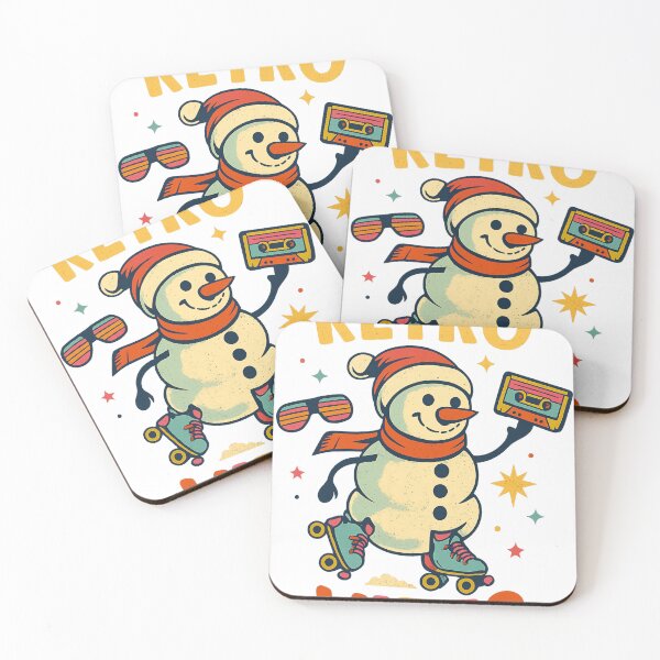 Item preview, Retro Snowman Vibes on Skates designed and sold by © Zenscape Studio 2025.