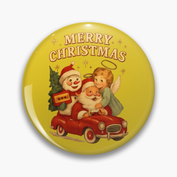 Artikelvorschau, Fröhliche Weihnachten! Retro-Autofahrt entworfen und verkauft von © Zenscape Studio 2025.