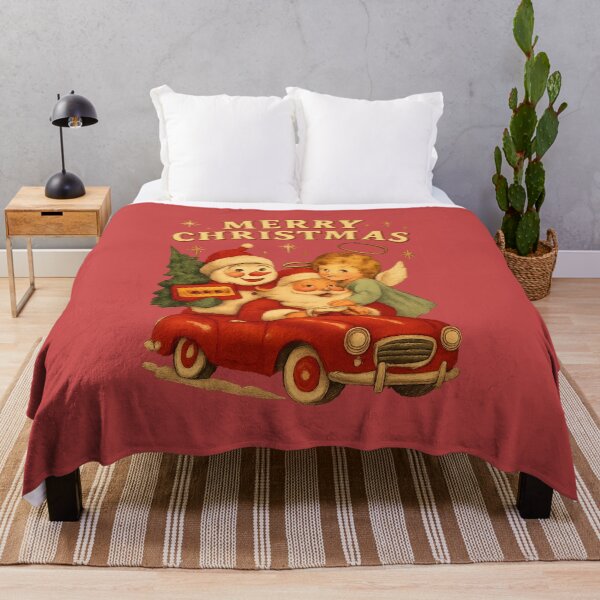 Item preview, Merry Christmas Retro Car Ride designed and sold by © Zenscape Studio 2025.