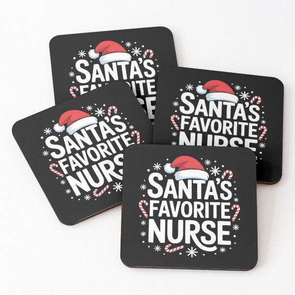 Item preview, Santas Favorite Nurse Christmas Candy Canes Snowflakes Vibe  designed and sold by WayTBeenkenArt.