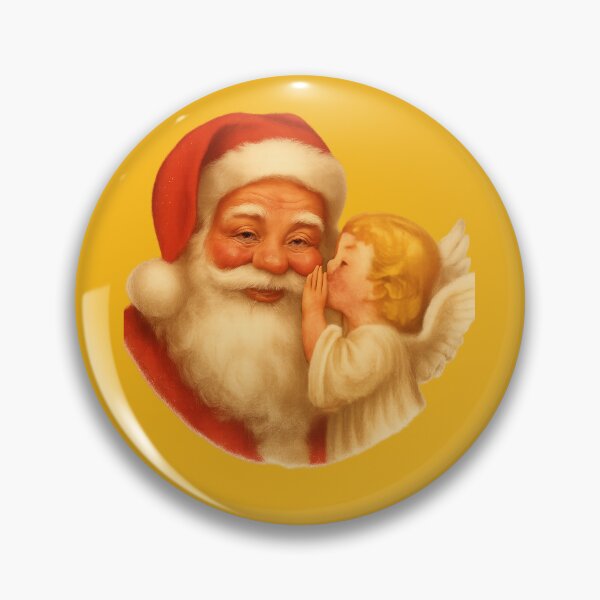 Artikelvorschau, Flüsternder Engel und Weihnachtsmann – Nostalgische Weihnachtsmagie entworfen und verkauft von © Zenscape Studio 2025.