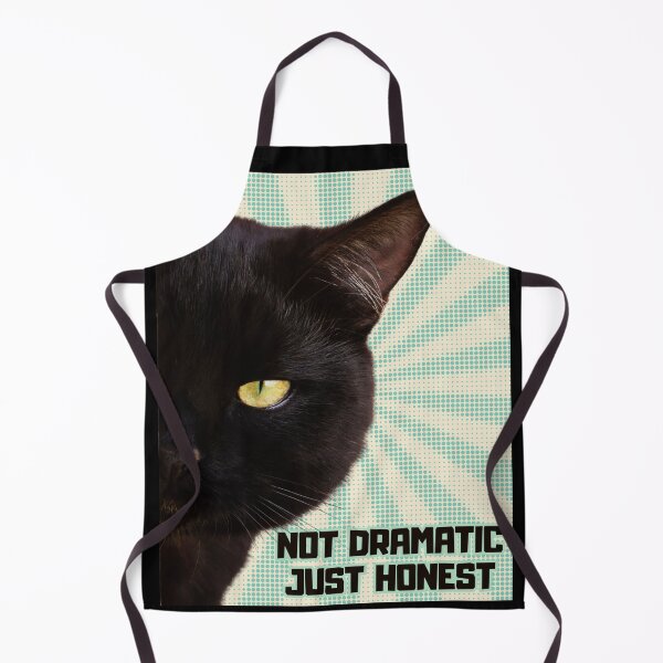 Item preview, Not Dramatic Just Honest – Black Cat Vintage Retro Design designed and sold by UUniqueIImprint.