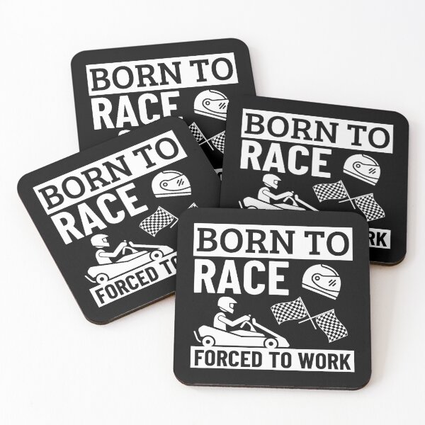 Item preview, Born To Race Forced To Work Funny Go Kart designed and sold by ovallwfparid.