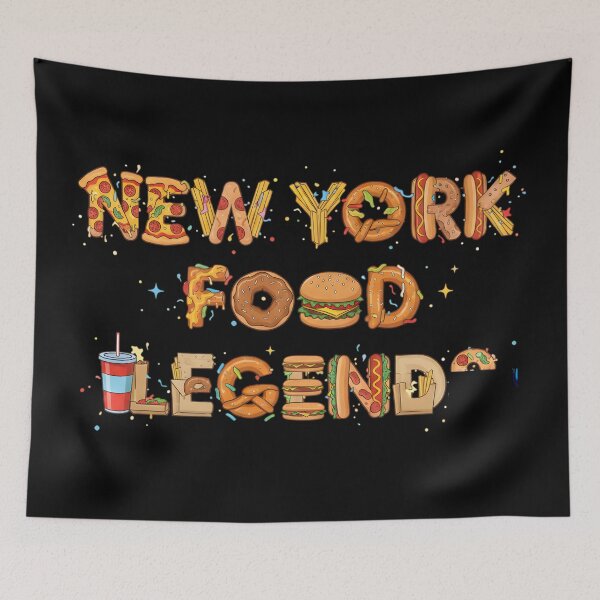 Item preview, New York Food Legends Typography designed and sold by SoulenCify.
