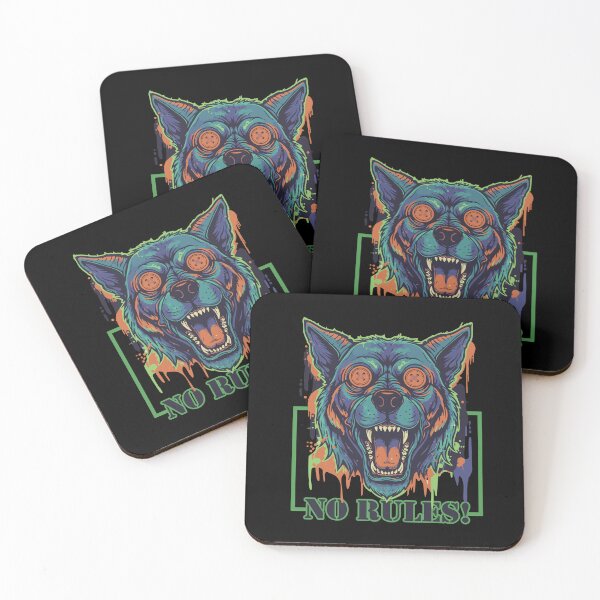 Item preview, Retro Street Art No Rules Beast Dog designed and sold by Mark_ADC.