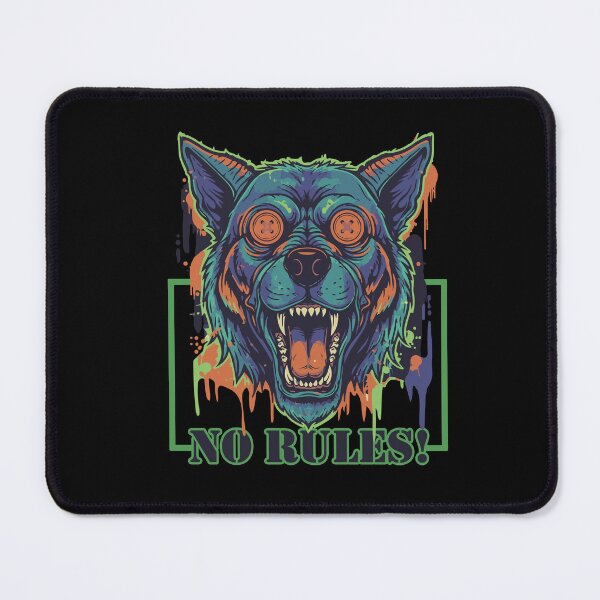 Item preview, Retro Street Art No Rules Beast Dog designed and sold by Mark_ADC.