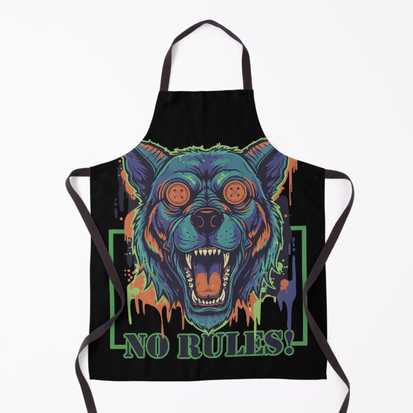 Item preview, Retro Street Art No Rules Beast Dog designed and sold by Mark_ADC.