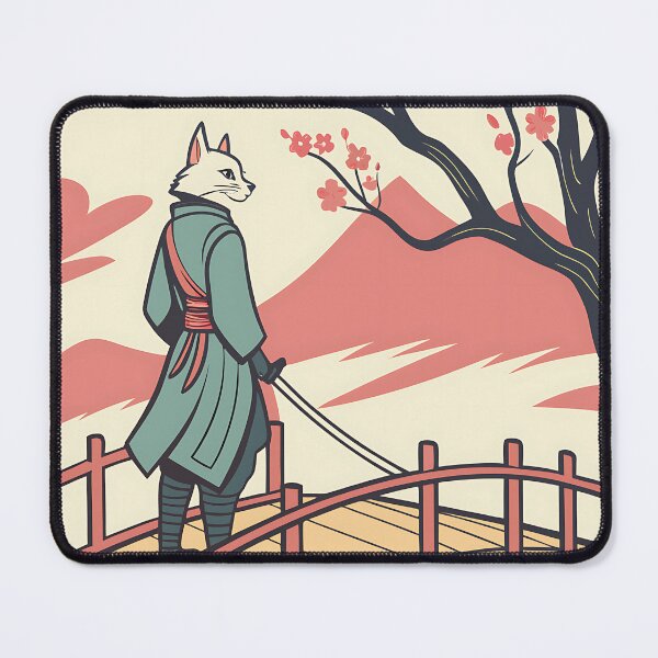 Item preview, Sakura Ronin Cat designed and sold by iwzzuel.