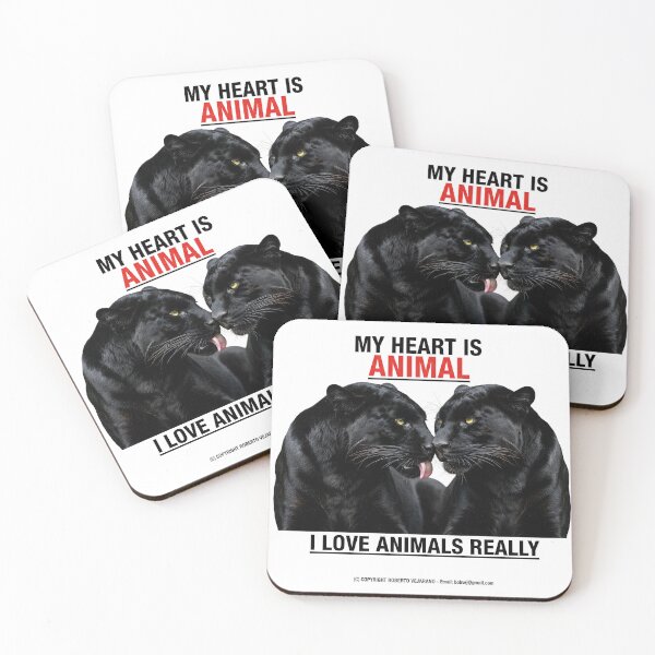 Item preview, KISS BLACK PANTHERS ZOOMAGIC PUZZLE, 8K 1 designed and sold by ANIMALS IN LOVE - T- SHIRTS - Zoomagic Puzzle.