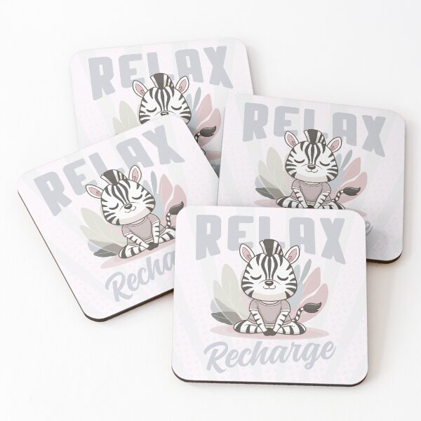 Item preview, Relax & Recharge – Cute Zebra Yoga designed and sold by MvuuStudio.