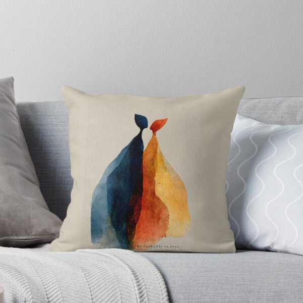 Item preview, Be Foolishly in Love – Rumi Quote Abstract Watercolor Art designed and sold by AtotheTwoDesign.