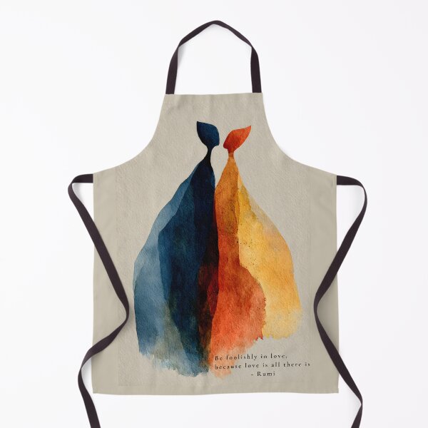 Item preview, Be Foolishly in Love – Rumi Quote Abstract Watercolor Art designed and sold by AtotheTwoDesign.
