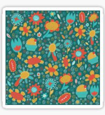Patchwork Flower Pattern Sticker