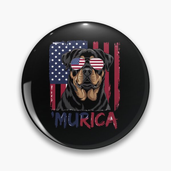 Item preview, Murica Patriotic Rottweiler 4th of July Dog designed and sold by repconomArt.