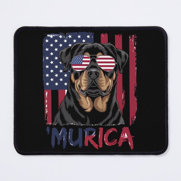 Item preview, Murica Patriotic Rottweiler 4th of July Dog designed and sold by repconomArt.