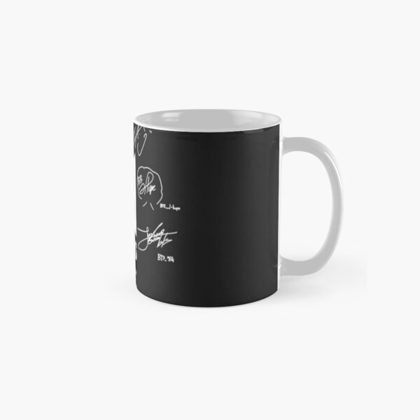 BTS Members Signatures Classic Mug