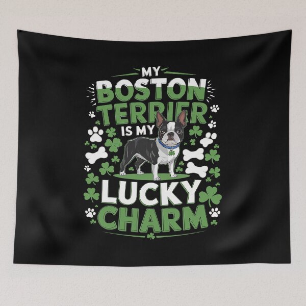 Item preview, My Boston Terrier Is My Lucky Charm St Patrick's Day Dog Pet designed and sold by repconomArt.