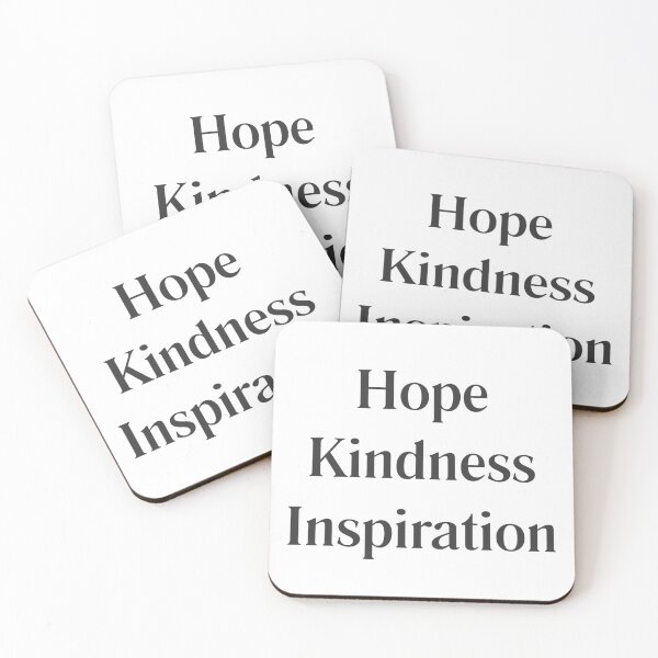 Item preview, Hope Kindness Inspiration – Black Text Stacked Statement Design designed and sold by HopefulAddie.