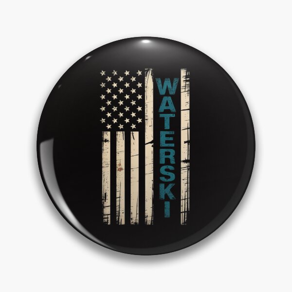 Item preview, Water Ski USA Flag Waterskiing Waterskier Watersports designed and sold by banbopbii.