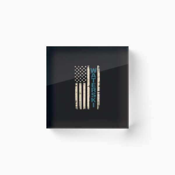 Item preview, Water Ski USA Flag Waterskiing Waterskier Watersports designed and sold by banbopbii.