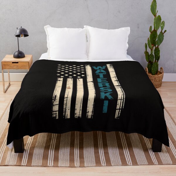 Item preview, Water Ski USA Flag Waterskiing Waterskier Watersports designed and sold by banbopbii.