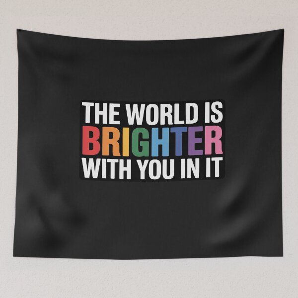 Item preview, The World Is Brighter With You In It Funny Mental Health Premium designed and sold by Bstilablhot.