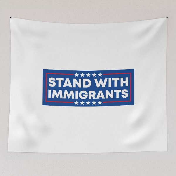 Item preview, Stand With Immigrants - Abolish ICE designed and sold by PixVib.