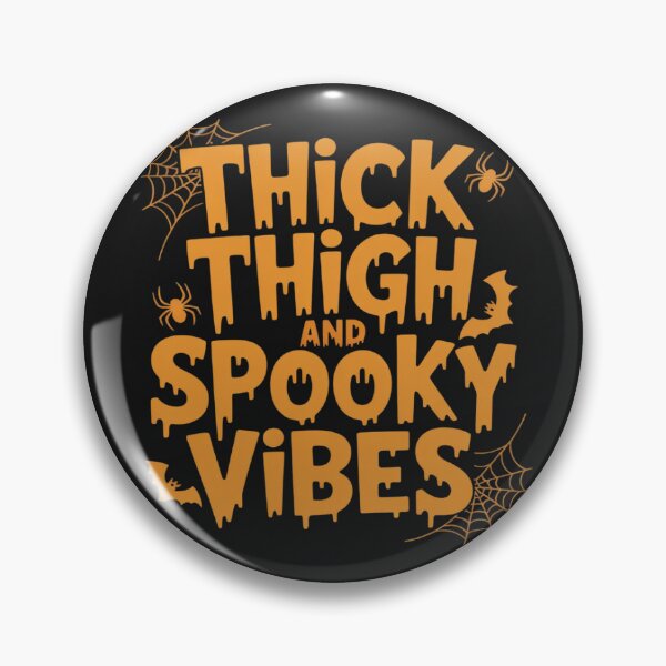 Item preview, Thick Thighs And Spooky Vibes Halloween Women Girls on back designed and sold by Bstilablhot.