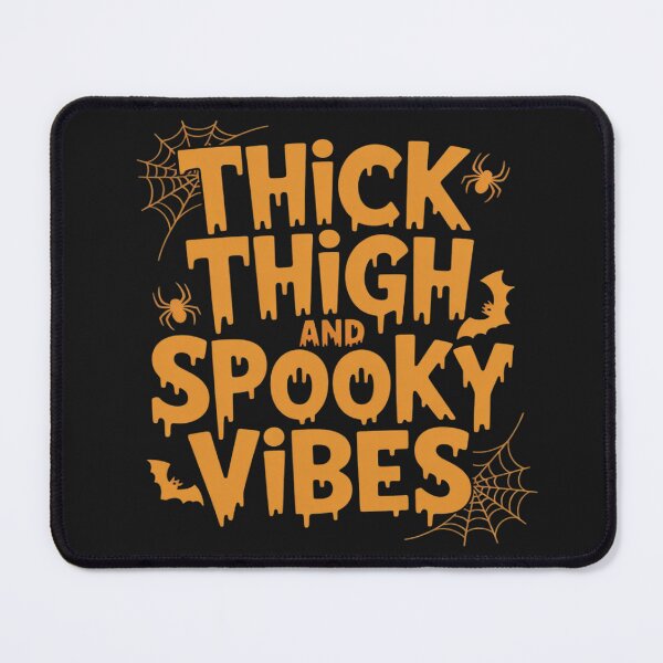 Item preview, Thick Thighs And Spooky Vibes Halloween Women Girls on back designed and sold by Bstilablhot.