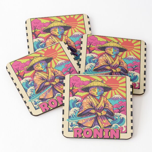 Item preview, Ronin Cat Pop Art designed and sold by iwzzuel.
