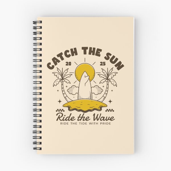 Item preview, Catch the Sun Ride the Wave Retro Surf Sunset Illustration designed and sold by adipra.