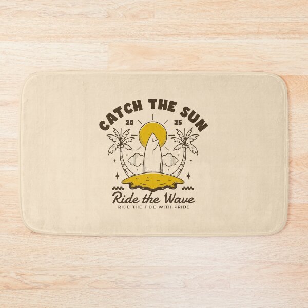 Item preview, Catch the Sun Ride the Wave Retro Surf Sunset Illustration designed and sold by adipra.