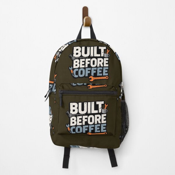Item preview, Built Before Coffee – Funny Tradie Quote Design designed and sold by TroyTheTerrific.