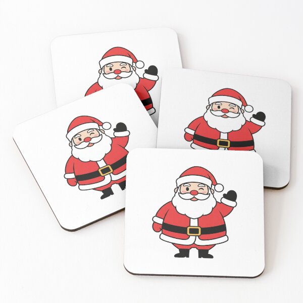 Item preview, Cute Waving Santa – Merry Christmas Cartoon Illustration designed and sold by Jadhav Styles and Art.