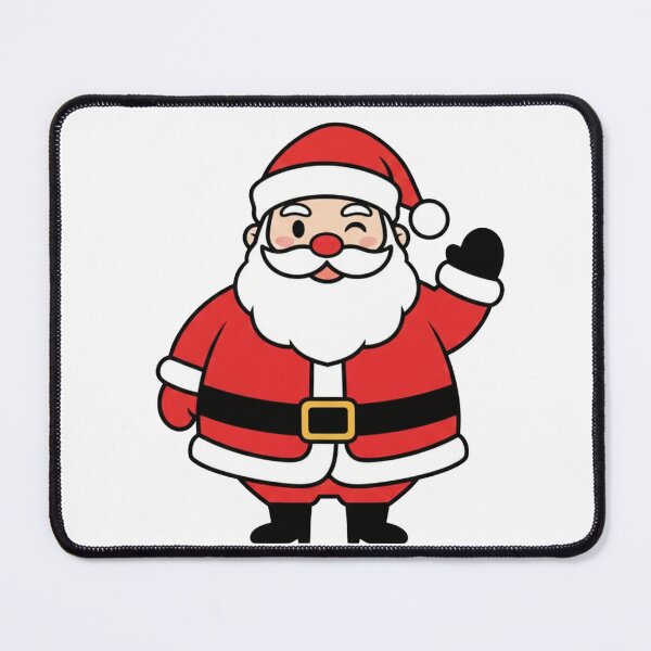 Item preview, Cute Waving Santa – Merry Christmas Cartoon Illustration designed and sold by Jadhav Styles and Art.