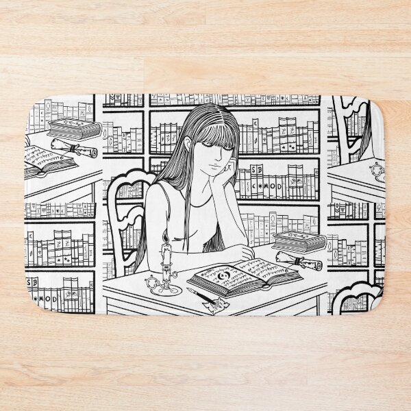 Item preview, Girl Reading in the Library  designed and sold by salinsiree.
