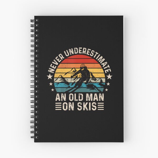 Item preview, Never Underestimate An Old Man On Skis Funny Skiing designed and sold by RylynKaub86.