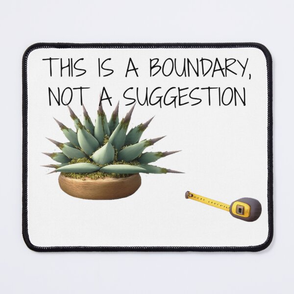Item preview, ⚠️PLANTIFA COLLECTION⚠️ – 004 – ✨ This Is a Boundary, Not a Suggestion ✨ - dark for lighter backgrounds designed and sold by WheelieGdArt.