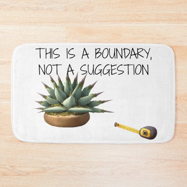 Item preview, ⚠️PLANTIFA COLLECTION⚠️ – 004 – ✨ This Is a Boundary, Not a Suggestion ✨ - dark for lighter backgrounds designed and sold by WheelieGdArt.