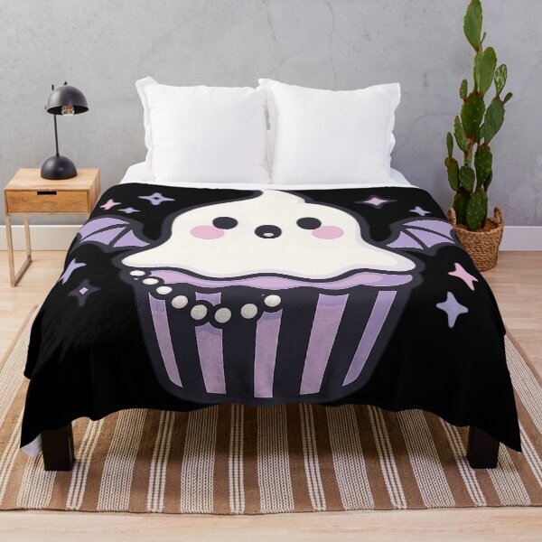 Item preview, Cute Ghost Cupcake – Kawaii Spooky Dessert Pastel Goth Art designed and sold by Mouraludia.