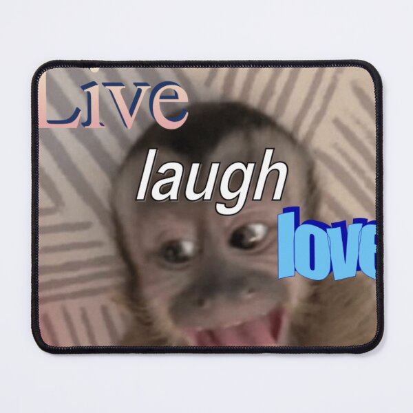 Item preview, "live laugh love" monkey meme designed and sold by monkey zone.
