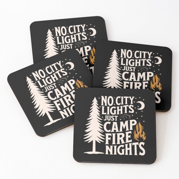 Item preview, No City Lights Just Campfire Nights Camping designed and sold by RylynKaub86.