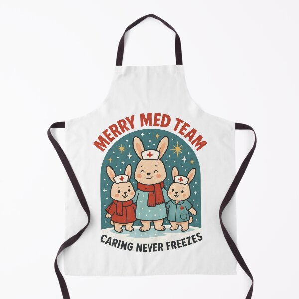 Item preview, Merry Med Team Bunny – Cute Nurse Family Winter Healthcare Design designed and sold by ClinicalHubs.