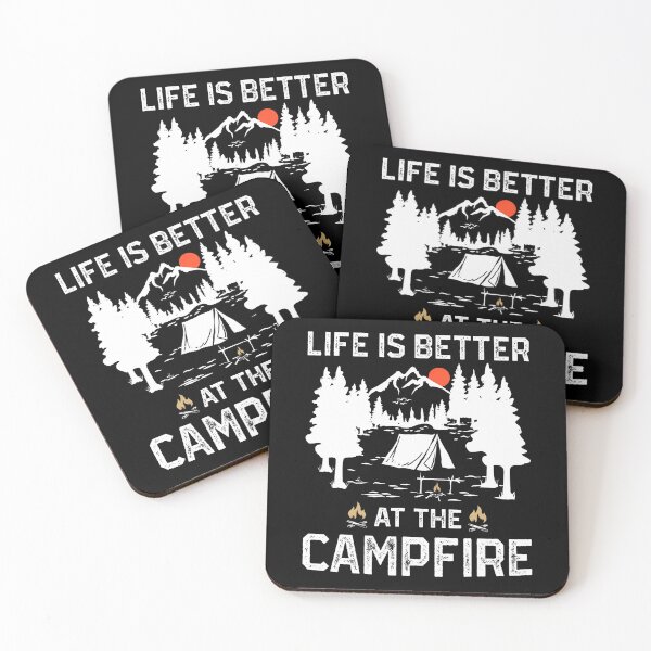 Item preview, Life Is Better At The Campfire Camper Forest Camp Camping designed and sold by LunaDangelo.
