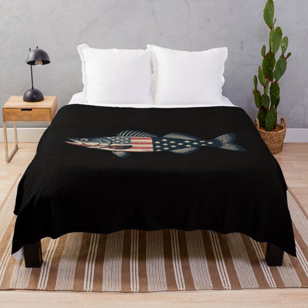 Item preview, Walleye Fishing American Flag Sauger Angling designed and sold by banbopbii.