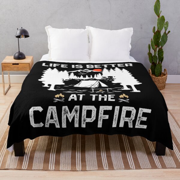 Item preview, Life Is Better At The Campfire Camper Forest Camp Camping designed and sold by LunaDangelo.