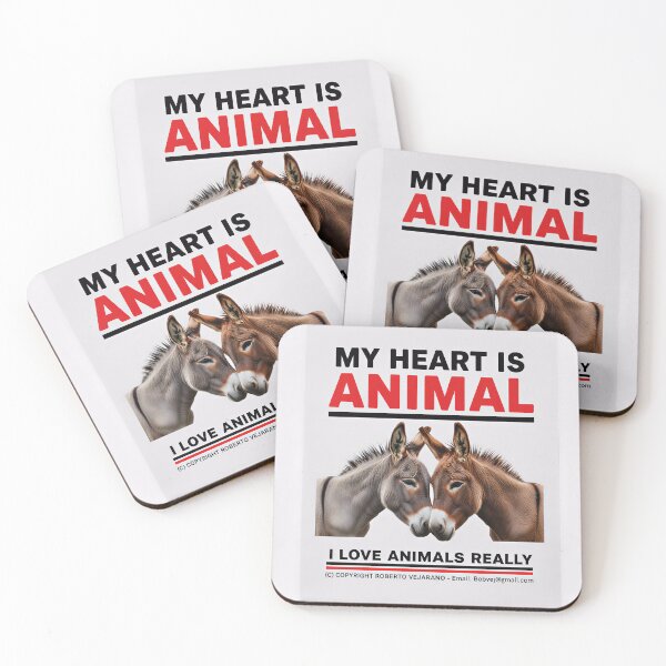Item preview, KISS DONKEYS, ZOOMAGICPUZZLE, 8K 1 designed and sold by ANIMALS IN LOVE - T- SHIRTS - Zoomagic Puzzle.