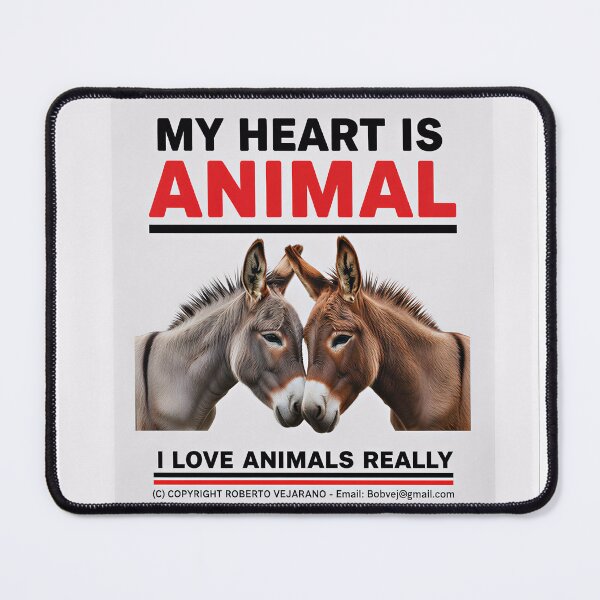 Item preview, KISS DONKEYS, ZOOMAGICPUZZLE, 8K 1 designed and sold by ANIMALS IN LOVE - T- SHIRTS - Zoomagic Puzzle.