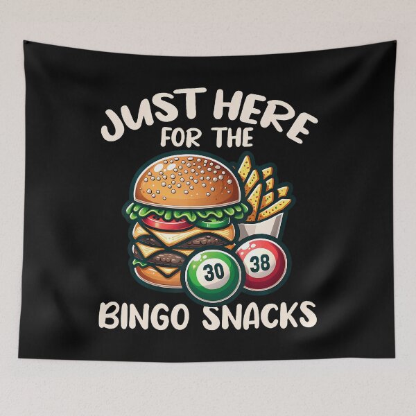 Item preview, Funny Bingo Game Just Here For The Bingo Snacks designed and sold by RylynKaub86.